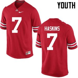 NCAA Ohio State Buckeyes Youth #7 Dwayne Haskins Red Nike Football College Jersey DMF2845ZU